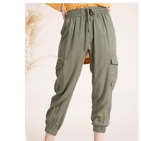 Blue Velvet Pants - ☀️Blue Velvet “ Brockton “ Blue Velvet 100% Tencel Cargo Jogger SR6